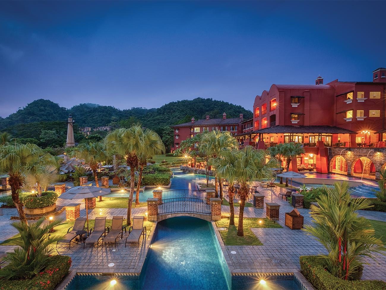 Hotel Pool at Night